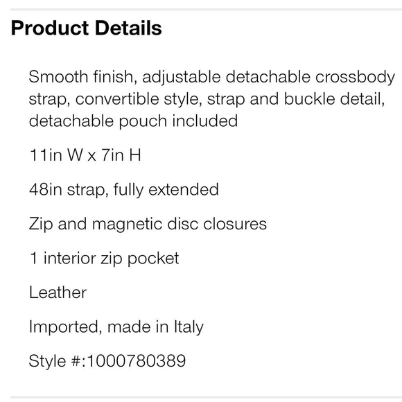 NWOT STELLA BIANCA Crossbody Bag - Picture 9 of 9